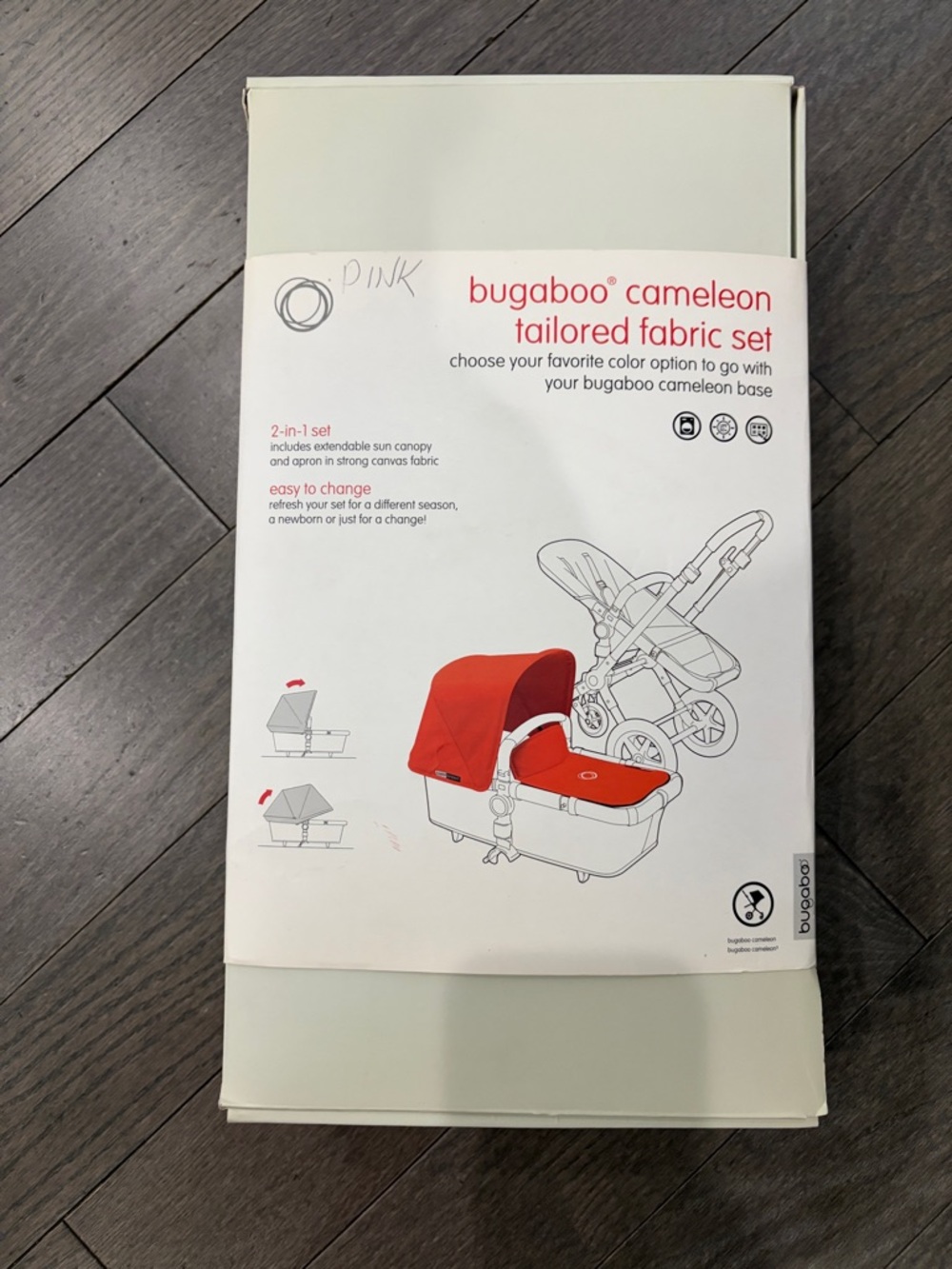 bugaboo cameleon tailored fabric set - red